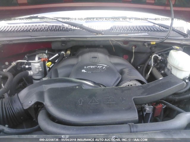 1GYEC63N15R224396 - 2005 CADILLAC ESCALADE LUXURY წითელი ფოტო 10