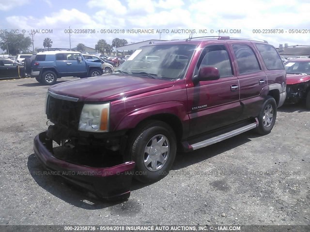 1GYEC63N15R224396 - 2005 CADILLAC ESCALADE LUXURY RED photo 2