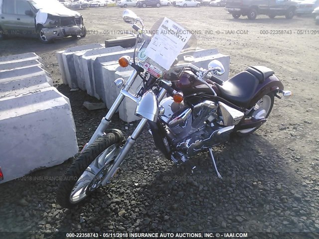 JH2SC6103AK003540 - 2010 HONDA VT1300 CX BURGUNDY photo 2