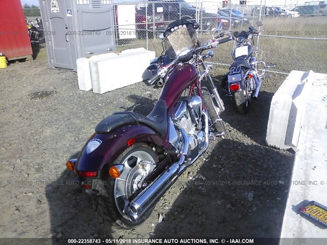 JH2SC6103AK003540 - 2010 HONDA VT1300 CX BURGUNDY photo 4