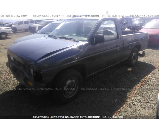 1N6SD11S4TC356776 - 1996 NISSAN TRUCK XE GRAY photo 2