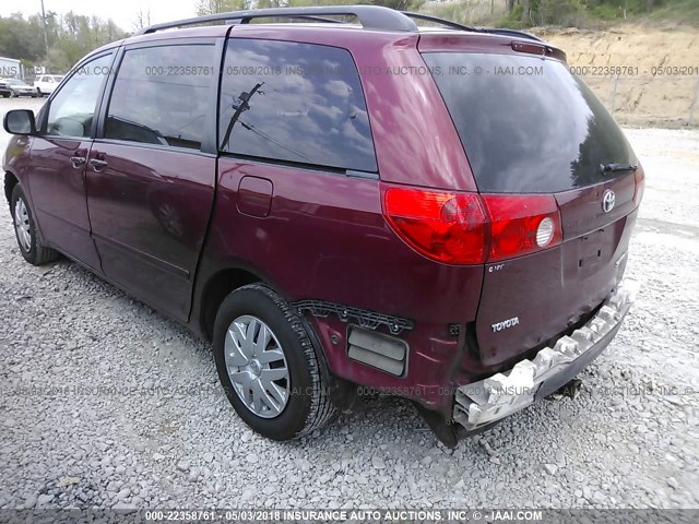 5TDZA23C36S457574 - 2006 TOYOTA SIENNA CE/LE RED photo 3