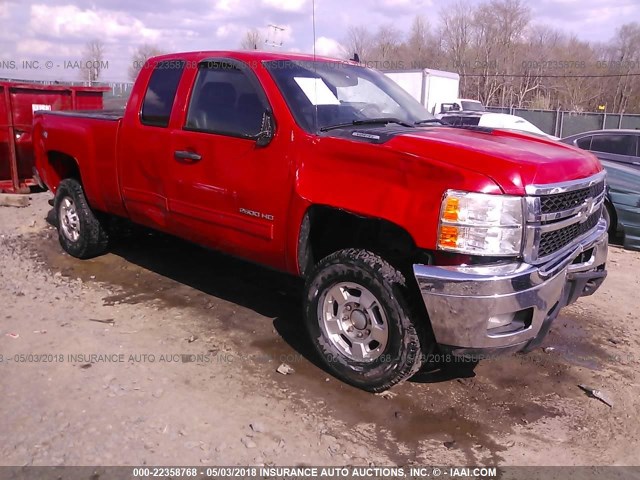 1GC2KXCG7BZ142218 - 2011 CHEVROLET SILVERADO K2500 HEAVY DUTY LT RED photo 1