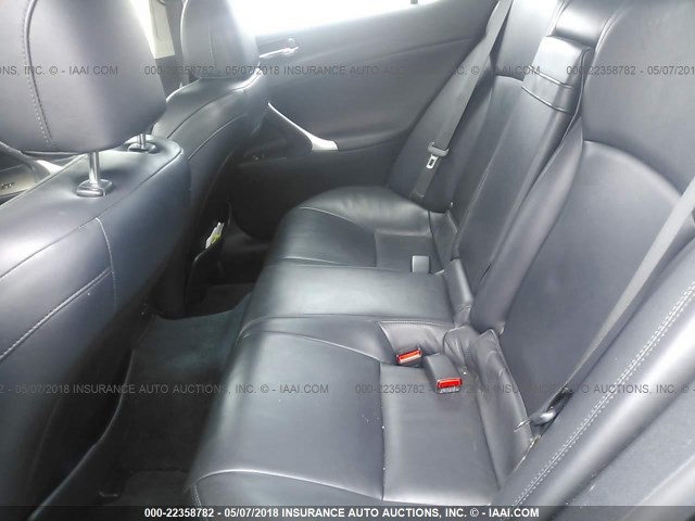 JTHBK262775031152 - 2007 LEXUS IS 250 BLACK photo 8