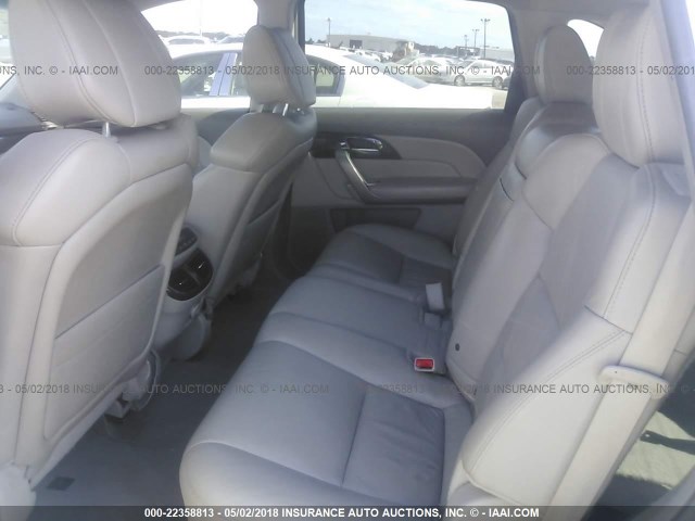 2HNYD2H64BH547647 - 2011 ACURA MDX TECHNOLOGY SILVER photo 8