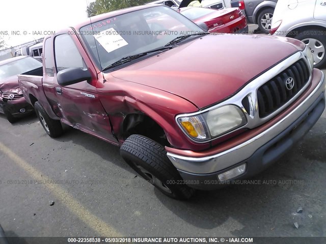 5TEVL52N41Z845311 - 2001 TOYOTA TACOMA XTRACAB RED photo 1