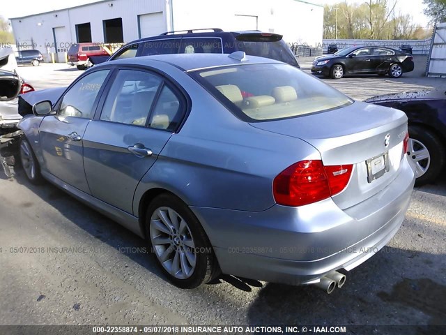 WBAPK7C57BF083920 - 2011 BMW 328 XI SILVER photo 3