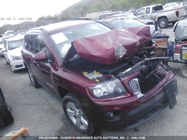 1C4NJDEB7GD759462 - 2016 JEEP COMPASS LATITUDE 红色 照片 1