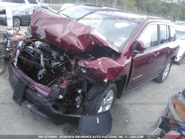 1C4NJDEB7GD759462 - 2016 JEEP COMPASS LATITUDE 红色 照片 2