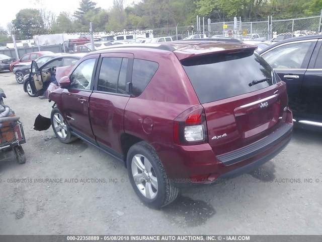 1C4NJDEB7GD759462 - 2016 JEEP COMPASS LATITUDE 红色 照片 3