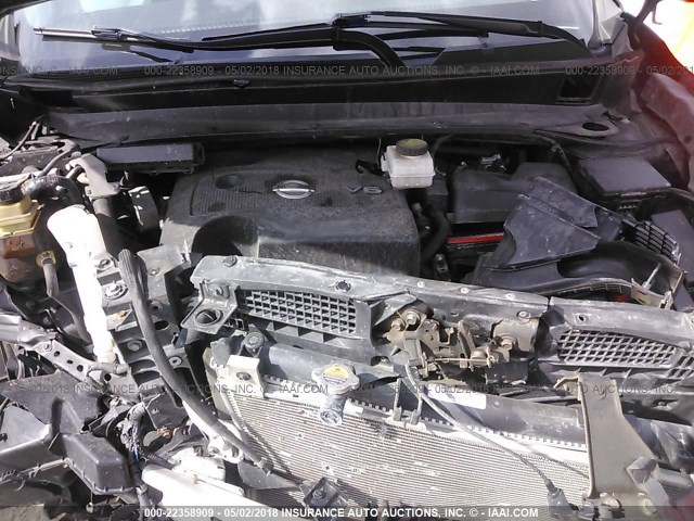 5N1AR2MM5EC612442 - 2014 NISSAN PATHFINDER S/SV/SL/PLATINUM 黑色 照片 10