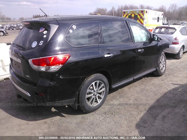 5N1AR2MM5EC612442 - 2014 NISSAN PATHFINDER S/SV/SL/PLATINUM 黑色 照片 4