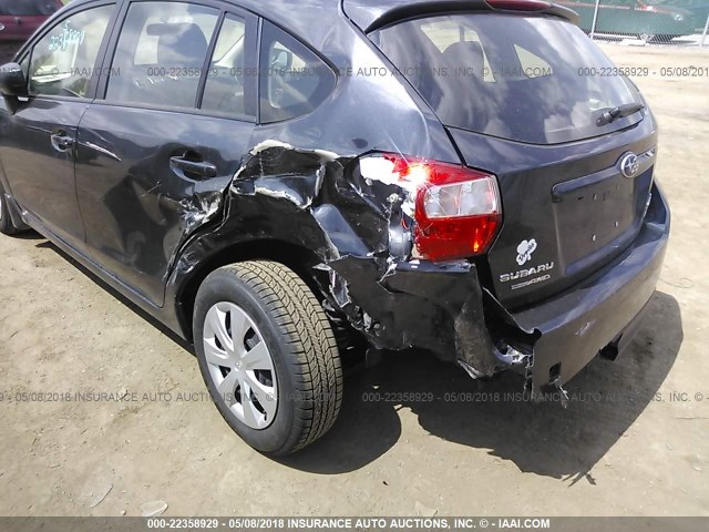 JF1GPAA63G8207860 - 2016 SUBARU IMPREZA GRAY photo 6