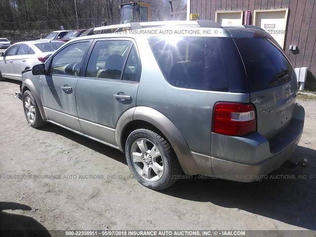 1FMDK05176GA22148 - 2006 FORD FREESTYLE SEL GREEN photo 3