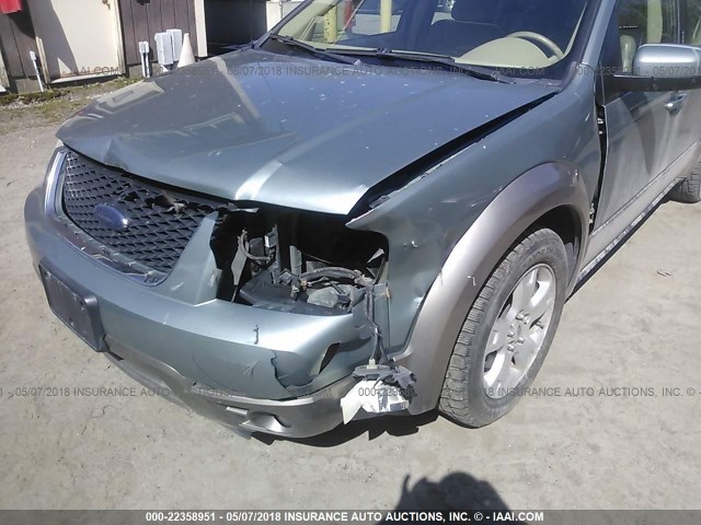 1FMDK05176GA22148 - 2006 FORD FREESTYLE SEL GREEN photo 6