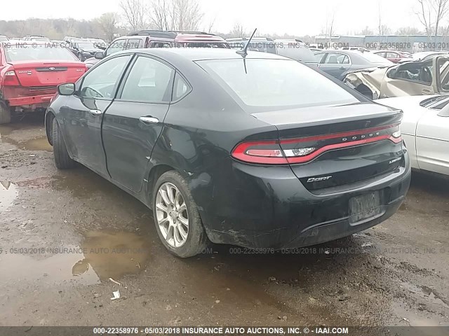 1C3CDFCA6DD309841 - 2013 DODGE DART LIMITED/R/T BLACK photo 3