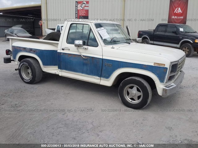 2FTCF10F2CCA90450 - 1982 FORD F100 WHITE photo 1