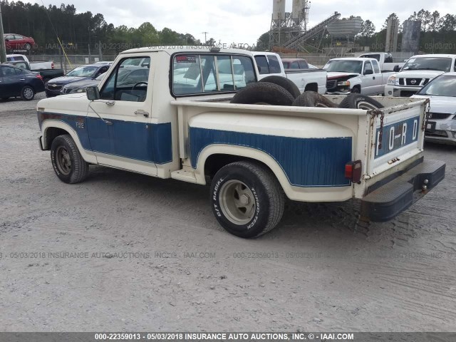 2FTCF10F2CCA90450 - 1982 FORD F100 WHITE photo 3