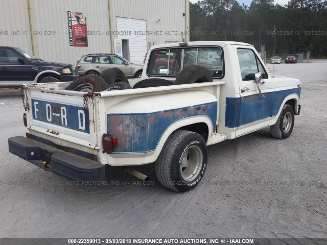 2FTCF10F2CCA90450 - 1982 FORD F100 WHITE photo 4