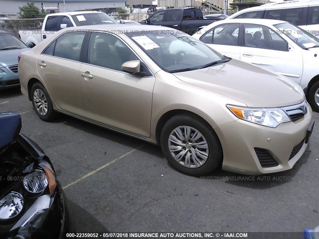 4T1BF1FK9CU159601 - 2012 TOYOTA CAMRY SE/LE/XLE GOLD photo 1