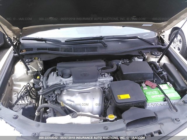4T1BF1FK9CU159601 - 2012 TOYOTA CAMRY SE/LE/XLE GOLD photo 10
