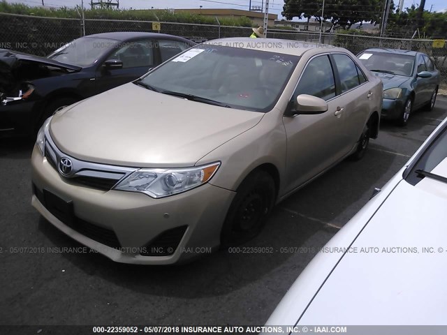 4T1BF1FK9CU159601 - 2012 TOYOTA CAMRY SE/LE/XLE GOLD photo 2