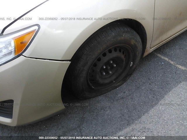 4T1BF1FK9CU159601 - 2012 TOYOTA CAMRY SE/LE/XLE GOLD photo 6