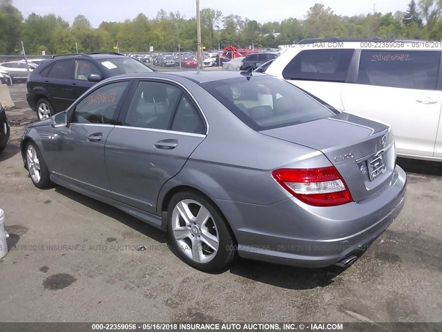 WDDGF8BB9BF645519 - 2011 MERCEDES-BENZ C 300 4MATIC GRAY photo 3