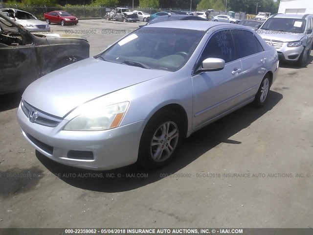 1HGCM55376A120058 - 2006 HONDA ACCORD SE SILVER photo 2