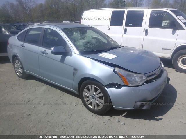 1FAHP35N78W218293 - 2008 FORD FOCUS SE/SEL/SES Light Blue photo 1