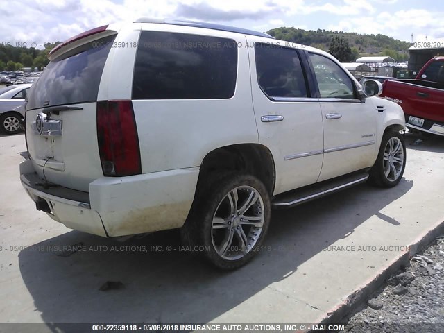 1GYFK63867R134911 - 2007 CADILLAC ESCALADE LUXURY WHITE photo 4