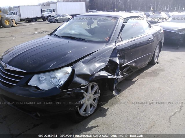 1C3LC55R08N641161 - 2008 CHRYSLER SEBRING TOURING BLACK photo 6