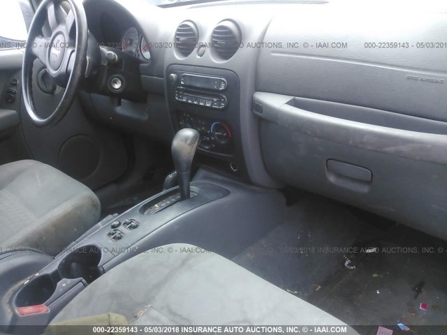 1J8GL48K75W580105 - 2005 JEEP LIBERTY SPORT 黑色 照片 5