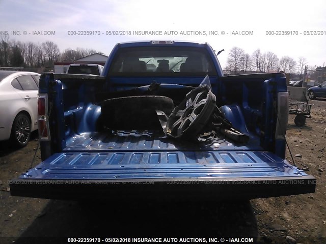 1FTFX1EF8DKE86155 - 2013 FORD F150 SUPER CAB BLUE photo 8