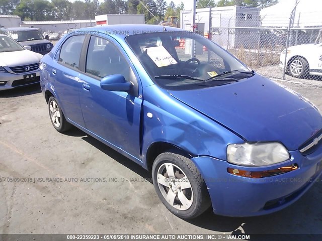 KL1TD56676B575310 - 2006 CHEVROLET AVEO LS BLUE photo 6