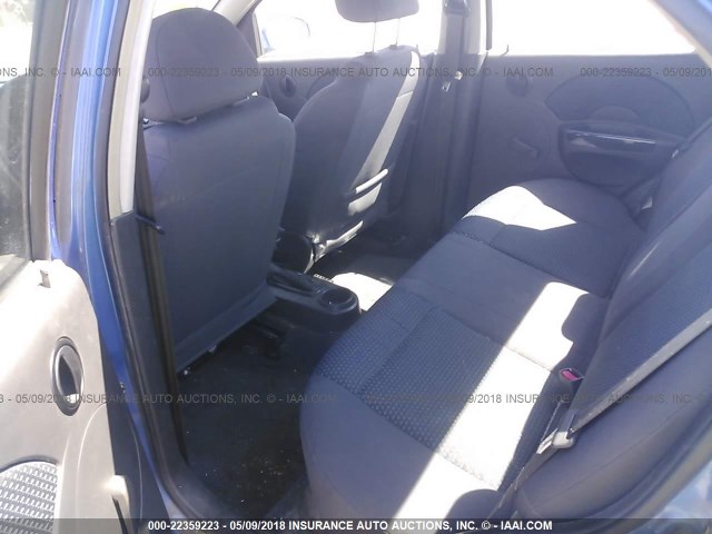 KL1TD56676B575310 - 2006 CHEVROLET AVEO LS BLUE photo 8