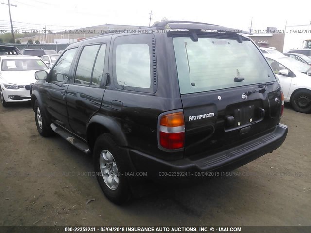 JN8AR05Y1XW294156 - 1999 NISSAN PATHFINDER LE/SE/XE BLACK photo 3