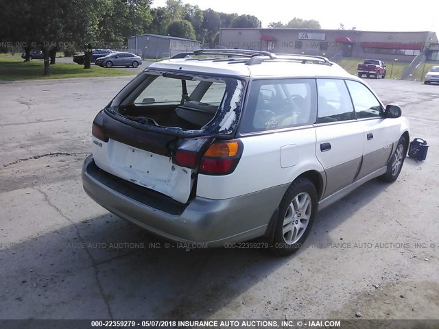 4S3BH675447606954 - 2004 SUBARU LEGACY OUTBACK AWP 白色 照片 4