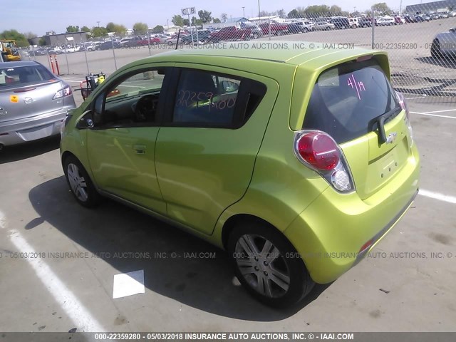 KL8CC6S96EC426065 - 2014 CHEVROLET SPARK 1LT GREEN photo 3