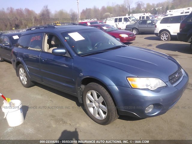 4S4BP62C477315458 - 2007 SUBARU LEGACY OUTBACK 2.5I LIMITED BLUE photo 1