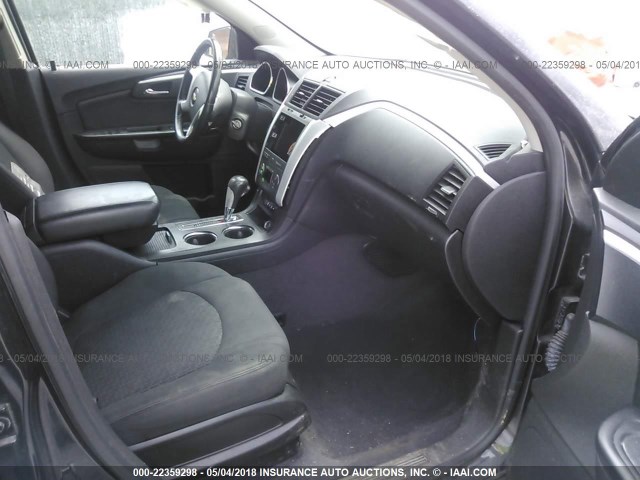 1GNKVGED1CJ128087 - 2012 CHEVROLET TRAVERSE LT BLACK photo 5