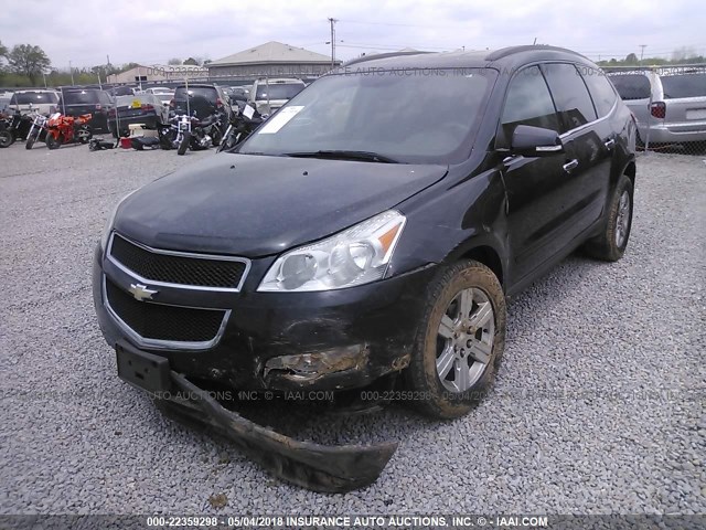 1GNKVGED1CJ128087 - 2012 CHEVROLET TRAVERSE LT BLACK photo 6