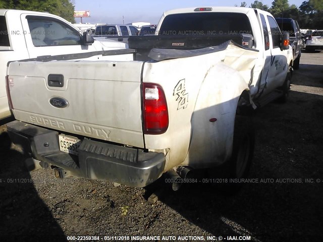 1FT8X3DT2EEB41148 - 2014 FORD F350 SUPER DUTY WHITE photo 4