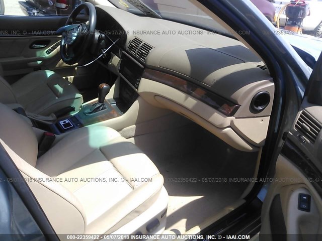 WBADT43473G026800 - 2003 BMW 525 I AUTOMATIC TEAL photo 5