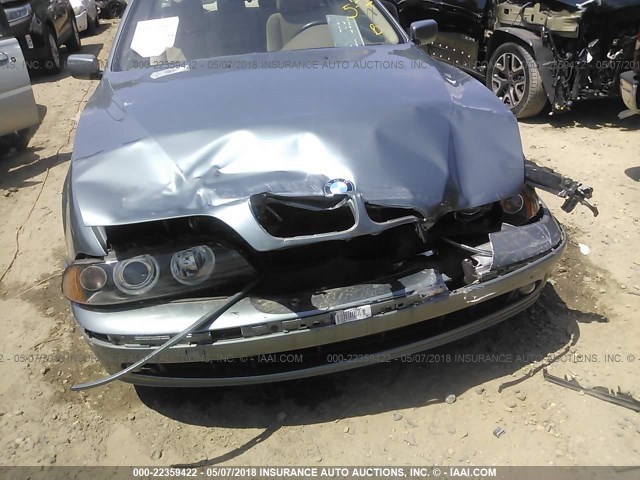 WBADT43473G026800 - 2003 BMW 525 I AUTOMATIC TEAL photo 6