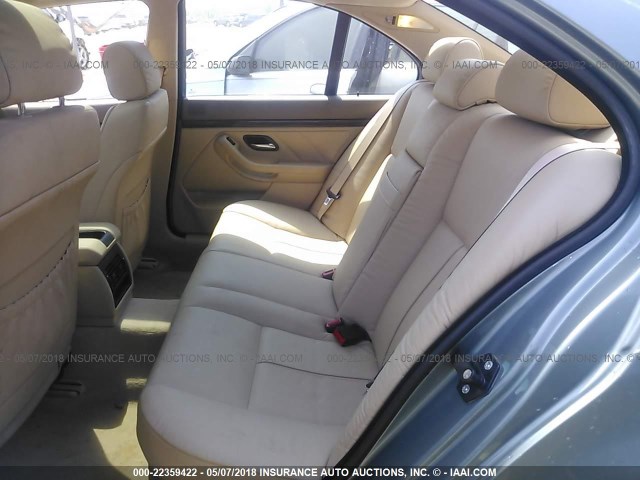 WBADT43473G026800 - 2003 BMW 525 I AUTOMATIC TEAL photo 8