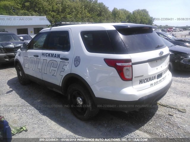 1FM5K8AR8FGA93941 - 2015 FORD EXPLORER POLICE INTERCEPTOR WHITE photo 3