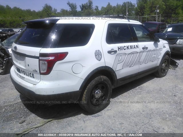 1FM5K8AR8FGA93941 - 2015 FORD EXPLORER POLICE INTERCEPTOR WHITE photo 4