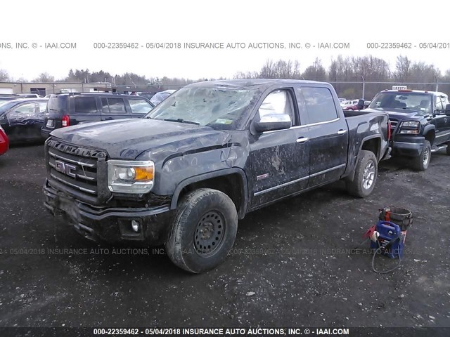 3GTU2UEH5EG493467 - 2014 GMC SIERRA K1500 SLE GRAY photo 2