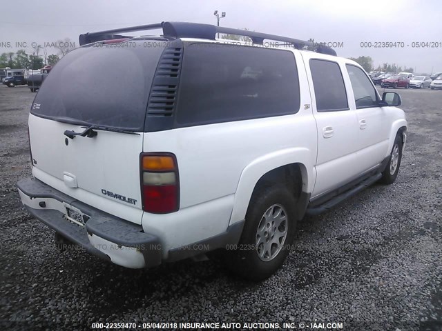 3GNFK16Z53G116415 - 2003 CHEVROLET SUBURBAN K1500 WHITE photo 4